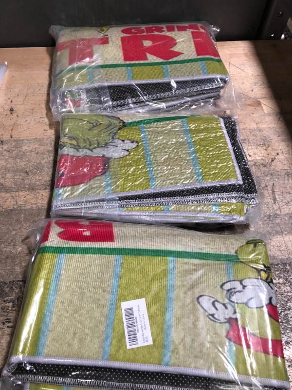 Photo 1 of 3 pcs christmas grinch mats bundle