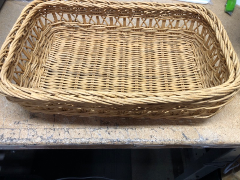 Photo 1 of 1 FT X1.5 FT X 4 INCHES WICKER BASKET