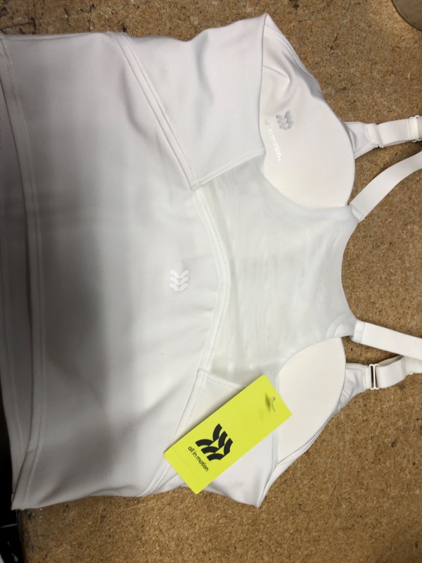 Photo 2 of ALL IN ONE WHITE SPORT BRA MEDIUM 