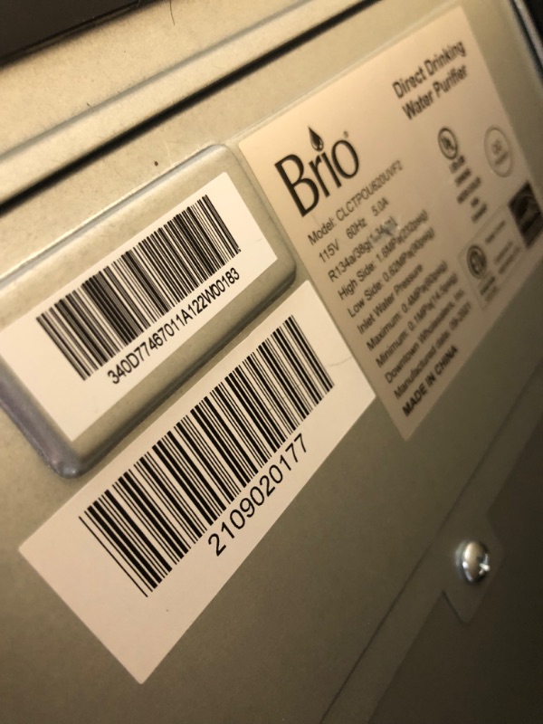 Photo 3 of **POWERS ON**
Brio Self-Cleaning Countertop Bottleless Water Cooler Dispense