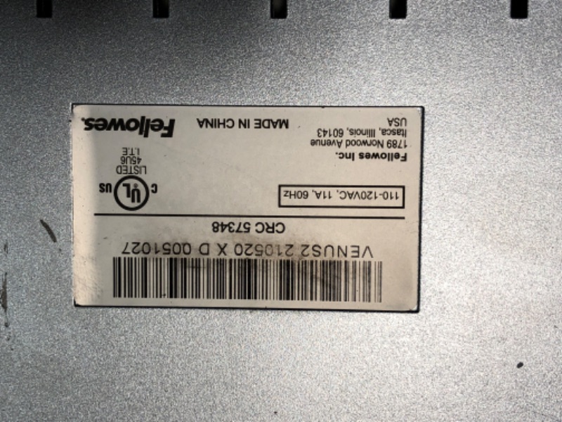 Photo 5 of **USED**
Fellowes Laminator Venus 2 125, Rapid 30-60 Second Warm-up Laminating Machine, with Laminating Pouches Kit (5734801), Black, Silver, 5.1" x 21.3" x 8.2" & 52042 Glossy Pouches - Letter 10 mil 50 Pack Venus Laminator + Laminating Pouches, 50 Pack