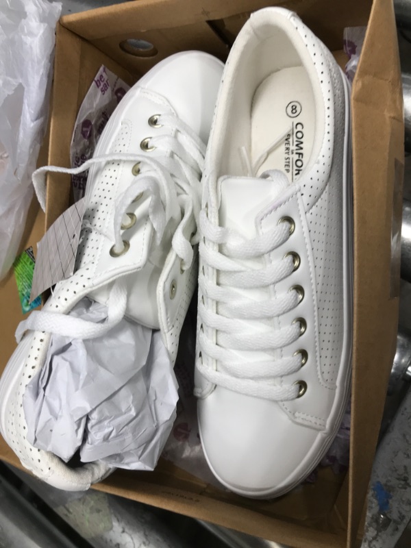 Photo 1 of JABASIC Women Platform Sneakers Breathable Casual Lace Up Fashion Walking Shoes
