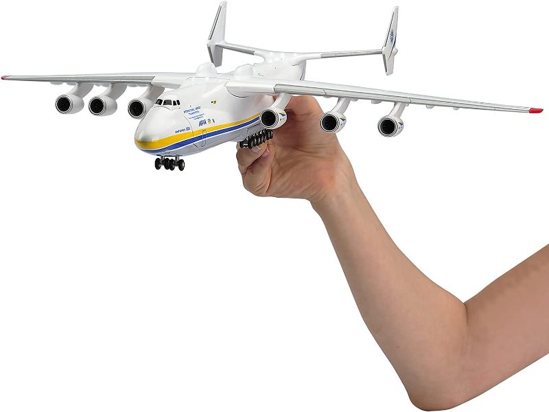 Photo 1 of 1:200 An-225 Antonov Resin Aircraft Model Toy 17 inch Ukraine Painted Mriya Transporter Display Model Plane for Collection