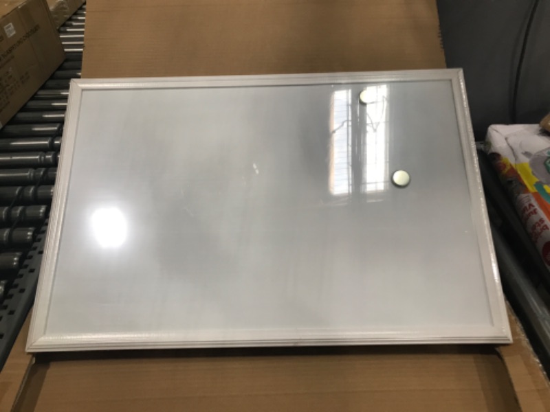 Photo 2 of U Brands Magnetic Dry Erase Board, 20 x 30 Inches, White Wood Frame (2071U00-01) 20'' x 30''