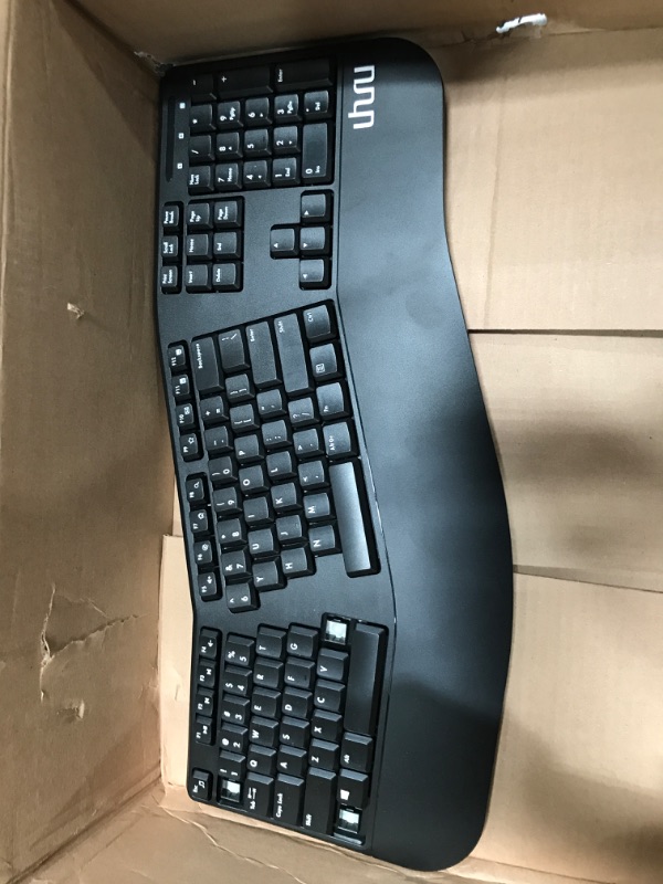 Photo 2 of Ergonomic Wireless Keyboard and Mouse - UHURU UEKM-20 Wireless Ergo Keyboard and Mouse Combo with Split Design, Palm Rest, Natural Typing, Compatible with Windows Mac