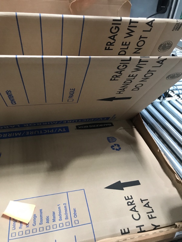 Photo 1 of Bankers Box SmoothMove TV/Picture/Mirror Moving Box, Large, 48 x 4 x 33 Inches, 3 Pack  