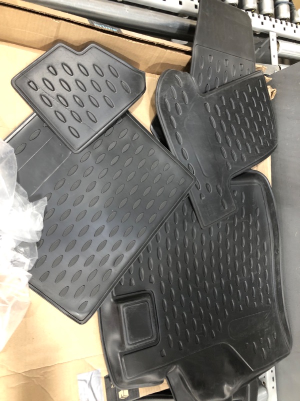 Photo 2 of Fits 2016-2023 Mazda CX-9 Floor Mats 1 & 2nd and 3rd Row Seat Liner Set Fit All-Weather Full Set Liners (Black) CX9- 1&2&3 Row Mats