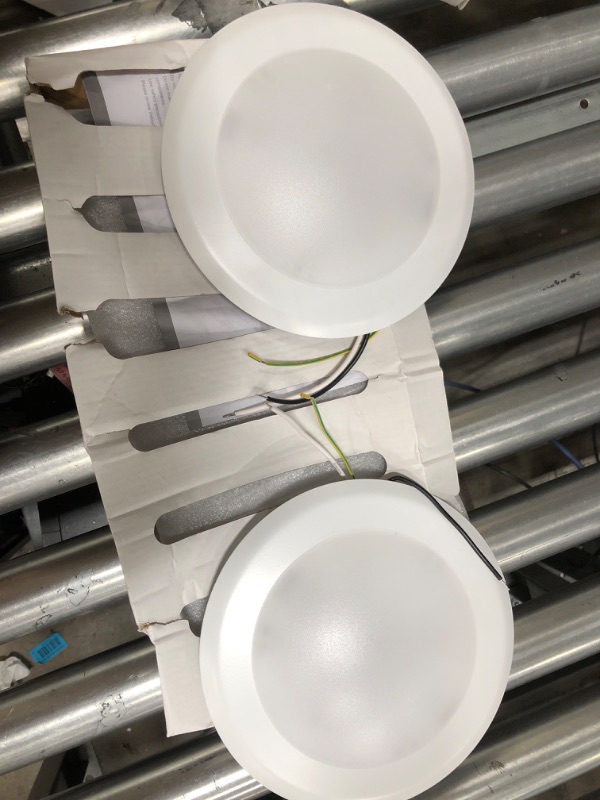 Photo 3 of **MINOR DAMAGE** Sunco Lighting 24 Pack 5 Inch / 6 Inch Flush Mount Disk LED Downlight, 15W=100W, 6000K Daylight Deluxe, 1050LM, Dimmable, Hardwire 4/6" Junction Box, Recessed Retrofit Ceiling Fixture 6000k Daylight Deluxe 24 Pack