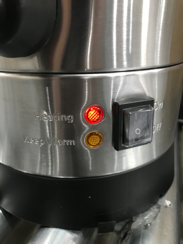 Photo 4 of **MISSING CUP PLATFORM**VEVOR Commercial Coffee Urn, 110 Cups Stainless Steel Large Coffee Dispenser, 1500W 110V Electric Coffee Maker Urn For Quick Brewing, Hot Water Urn with Detachable Power Cord for Easy Cleaning, Silver
