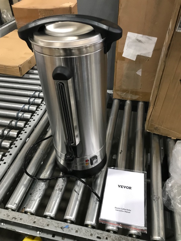 Photo 2 of **MISSING CUP PLATFORM**VEVOR Commercial Coffee Urn, 110 Cups Stainless Steel Large Coffee Dispenser, 1500W 110V Electric Coffee Maker Urn For Quick Brewing, Hot Water Urn with Detachable Power Cord for Easy Cleaning, Silver

