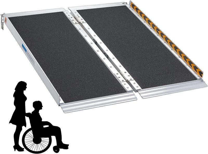 Photo 1 of **MINOR SHIPPING DAMAGE**Wheelchair Ramps 3FT, gardhom Extra Wide 31.3” Aluminum Portable Folding Handicap Ramp 3' for Home Threshold Doorways Steps Curb Vehicle Entry Scooter Stairs 800lbs
