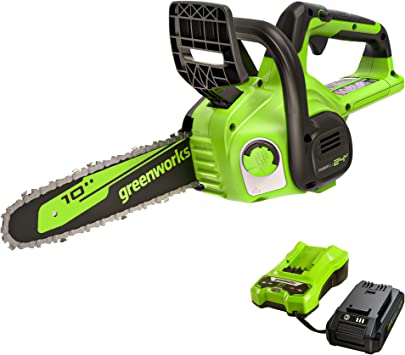 Photo 1 of (PARTS ONLY)Greenworks 24V 10" Chainsaw, 2.0Ah USB Battery and Charger
