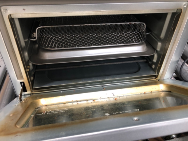 Photo 3 of ***FOR PARTS ONLY - SEE NOTES*** 
Gevi Air Fryer Toaster Oven Combo, Large Digital LED Screen Convection Oven with Rotisserie and Dehydrator, Extra Large Capacity Countertop Oven with Online Recipes
