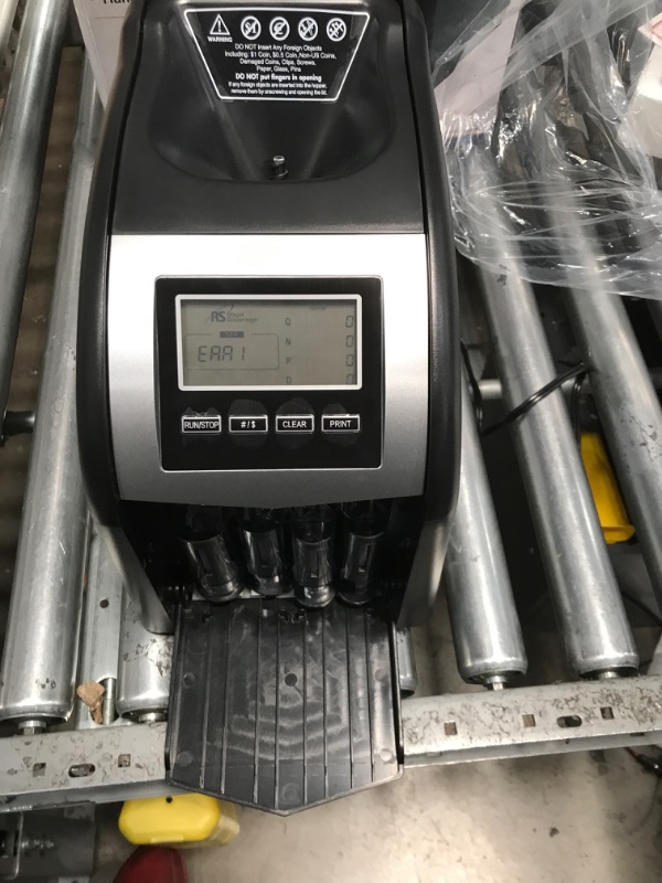 Photo 1 of Royal Sovereign 4 Row Electric Coin Counter with Patented Anti-Jam Technology & Digital Counting Display (FS-44N), Black FS-44N FS-44N