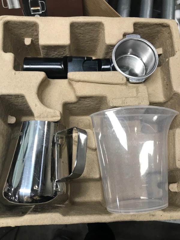 Photo 3 of Mr. Coffee Espresso and Cappuccino Machine, Single Serve Coffee Maker with Milk Frothing Pitcher and Steam Wand, Stainless Steel
