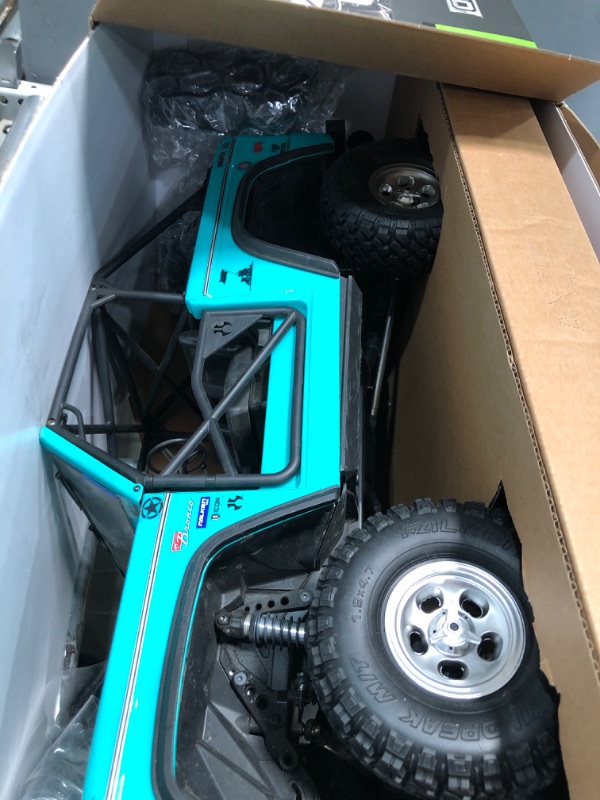 Photo 2 of Axial RC Truck 1/10 SCX10 III Early Ford Bronco 4WD RTR (Battery and Charger Not Included), Turquoise Blue, AXI03014T1