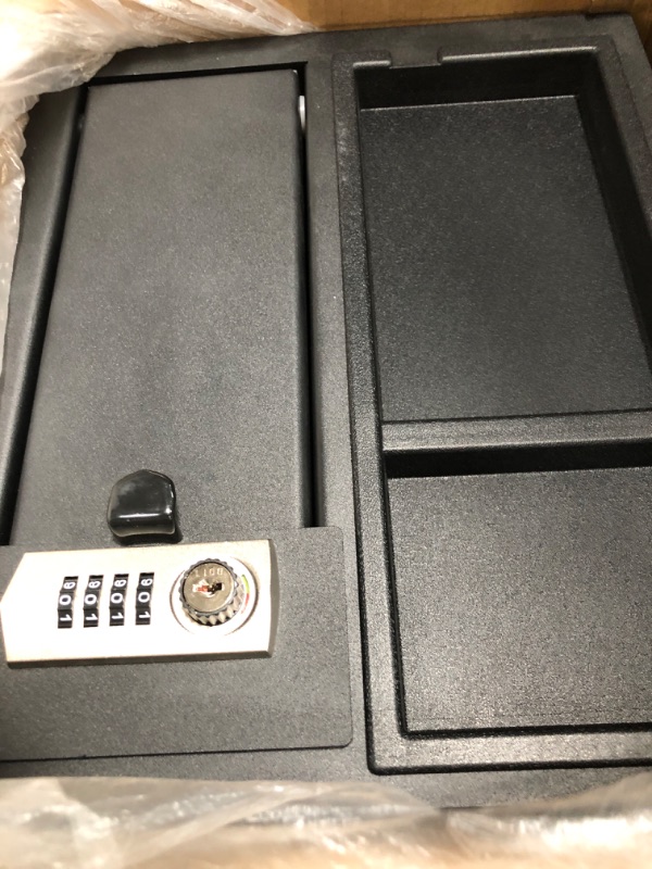 Photo 4 of Center Console Safe Gun Safe Box Set with 4-Digit Combo Lock & 2 Keys Replacement for 2014-2021 Toyota Tundra 5.7L V8 Replace# 00016-34174