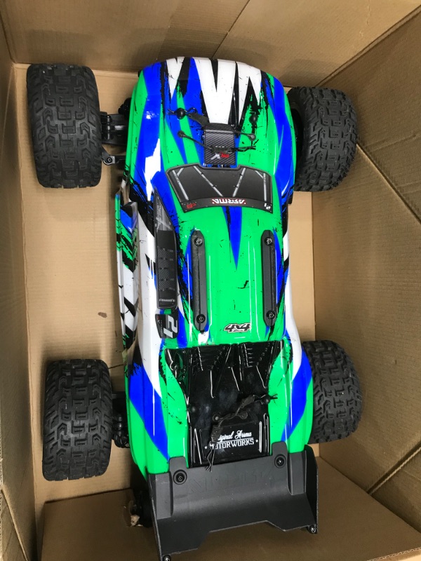 Photo 2 of **MINOR TEAR & WEAR**ARRMA RC Truck 1/10 VORTEKS 4X4 3S BLX Stadium Truck RTR (Batteries and Charger Not Included), Green, ARA4305V3T3