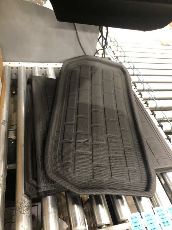 Photo 2 of Used *** BASENOR 10PCS Tesla Model Y Floor Mats 3D Full Set Liners All-Weather Anti-Slip Waterproof Frunk & Trunk Mat Accessories Compatible with 5 seat Model Y 5 Seater Complete Set Mats