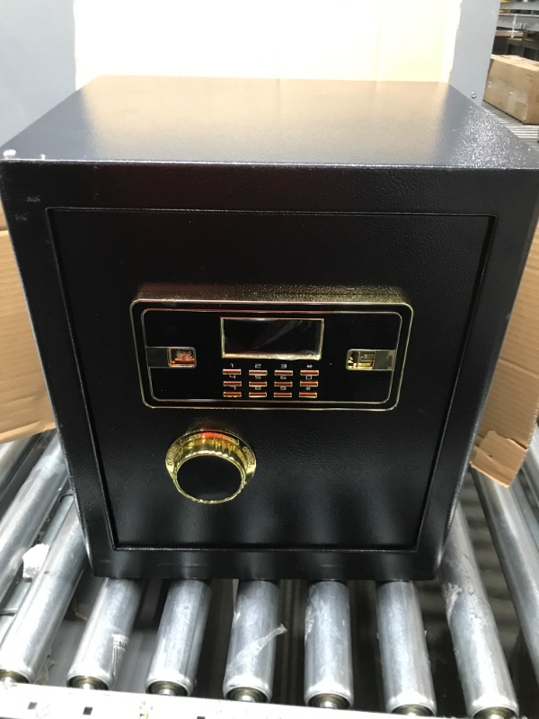 Photo 2 of 2.2 Cub Safe Box Fireproof Waterproof, Security Home Safe with Fireproof Document Bag, Digital Keypad LCD Display Inner Cabinet Box, Large Fireproof Safe for Money Jewelry Document Valuables