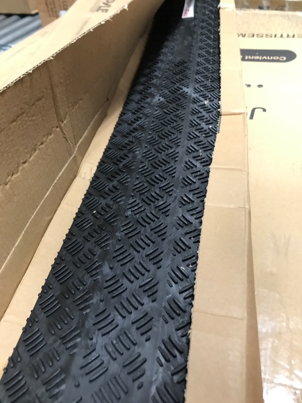 Photo 2 of Durable Cable Protection Ramp Cover - Supports 11000lbs Single Channel Heavy Duty Hose and Cord Track Floor Protection, 39.4” x 5.11” x 0.78” Cable Concealer for Indoor Outdoor Use - Pyle PCBLCO101BK