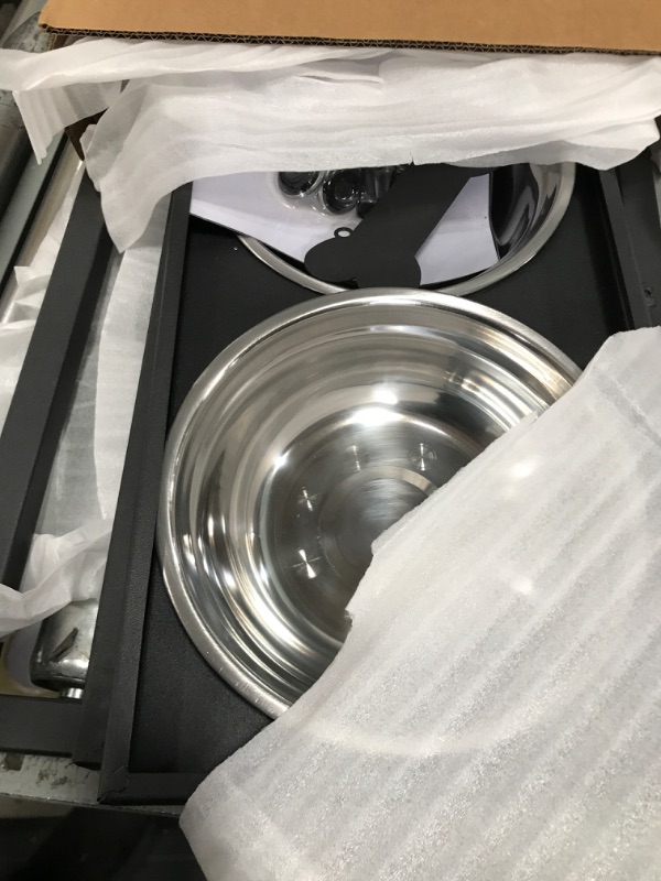 Photo 2 of ELWPET Elevated Dog Bowls and Raise Dog Bowl,Has Two Design and Four Hight Adjustable Enhance Bowl Size,Dog Bowls with Stainless Steel Material Strong Enough to Stand and Sustain