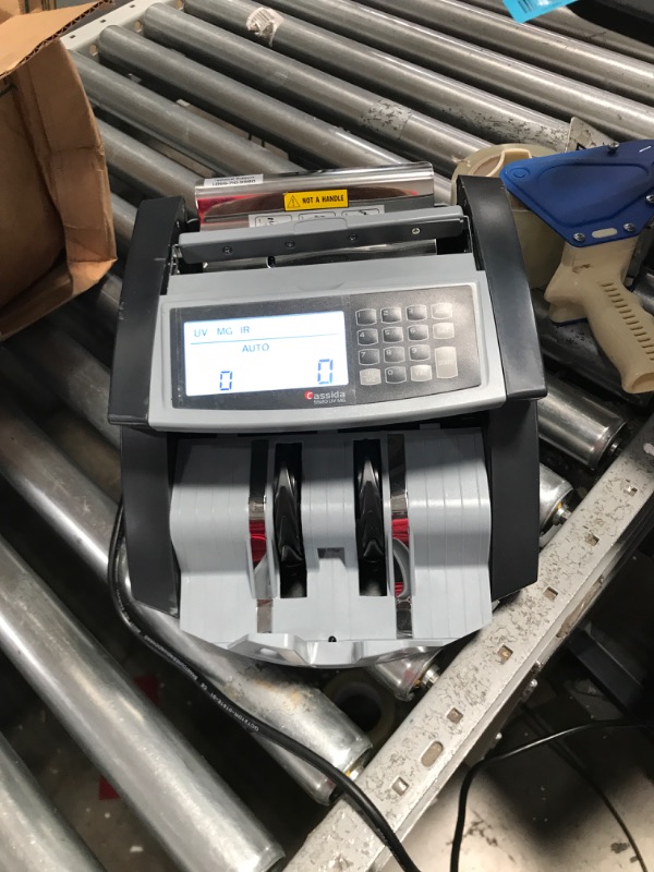 Photo 3 of Cassida 5520 UV/MG - USA Money Counter with ValuCount, UV/MG/IR Counterfeit Detection, Add and Batch Modes - Large LCD Display & Fast Counting Speed 1,300 Notes/Minute UV/MG Counterfeit Detection Detection