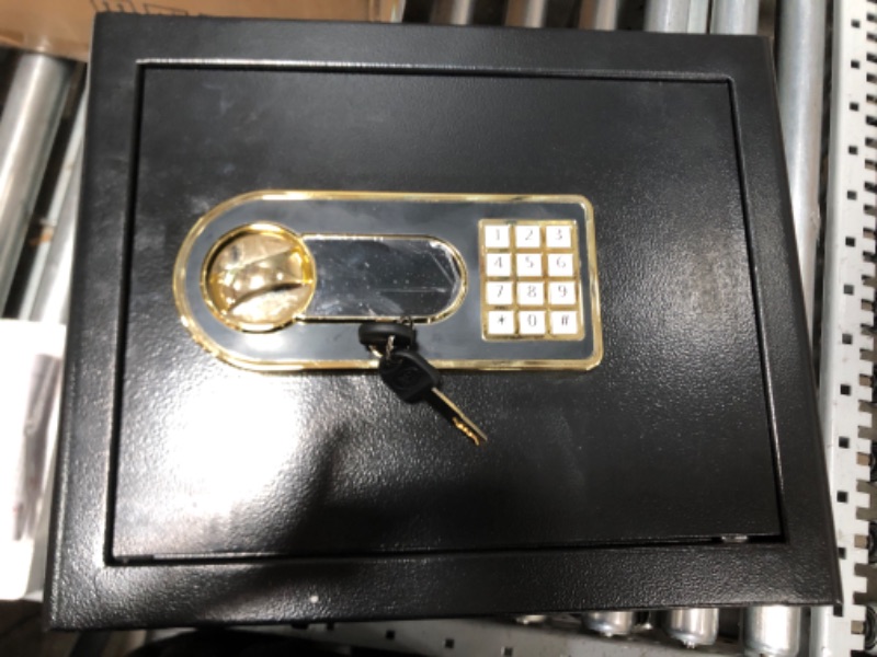 Photo 4 of 1.2Cub Fireproof Safe with Waterproof Fireproof Money Bag, Safe Box with Digital Keypad Key and Emergency Battery Box, Home Safe for Cash, Jewellery, Important Documents, Guns or Medicines
