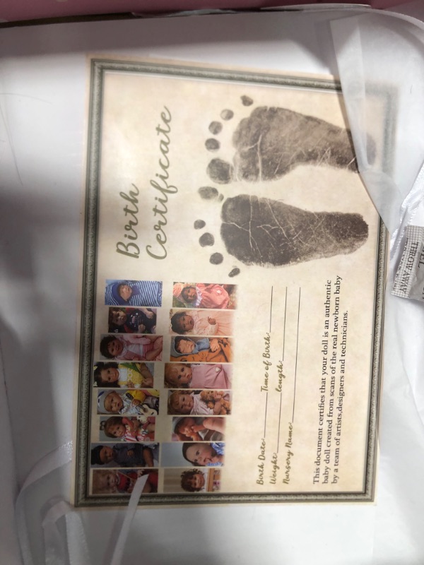 Photo 2 of ****NOT ABBY IN BOX PLEASE SEE PICTURES THIS WAS USED TO SHOW WHAT ITEM WAS LIKE******
Rebornova Reborn Baby Dolls Black Girl, African American 20 Inch Realistic Newborn Baby Dolls with Lifelike Soft Body Silicone Limbs Birthday Gift Set for Ages 3+
