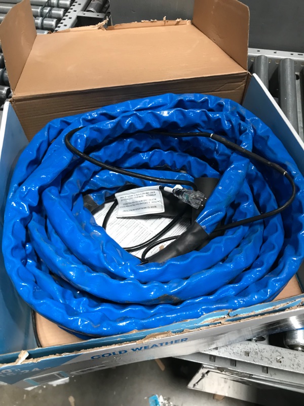 Photo 2 of Camco Heated Drinking Water Hose, - 20° F, 50-Foot, 5/8-Inch ID (22912-A) 50' Cold Weather (Freeze Protection to - 20?F) Frustration-Free Packaging