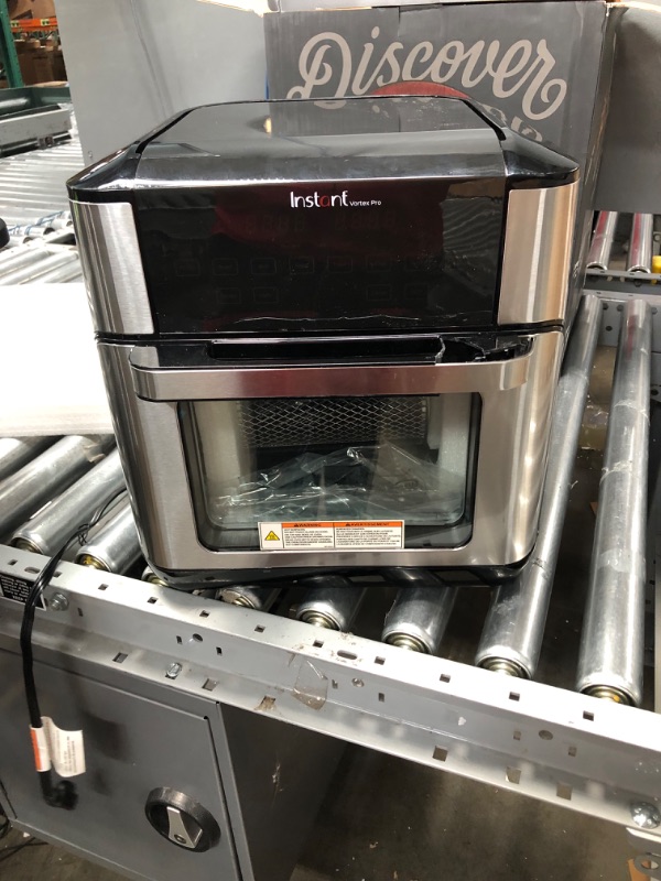 Photo 1 of Instant Vortex Pro Air Fryer, 10 Quart, 9-in-1 Rotisserie and Convection Oven, From the Makers of Instant Pot with EvenCrisp Technology, App With Over 100 Recipes, 1500W, Stainless Steel 10QT Vortex Pro