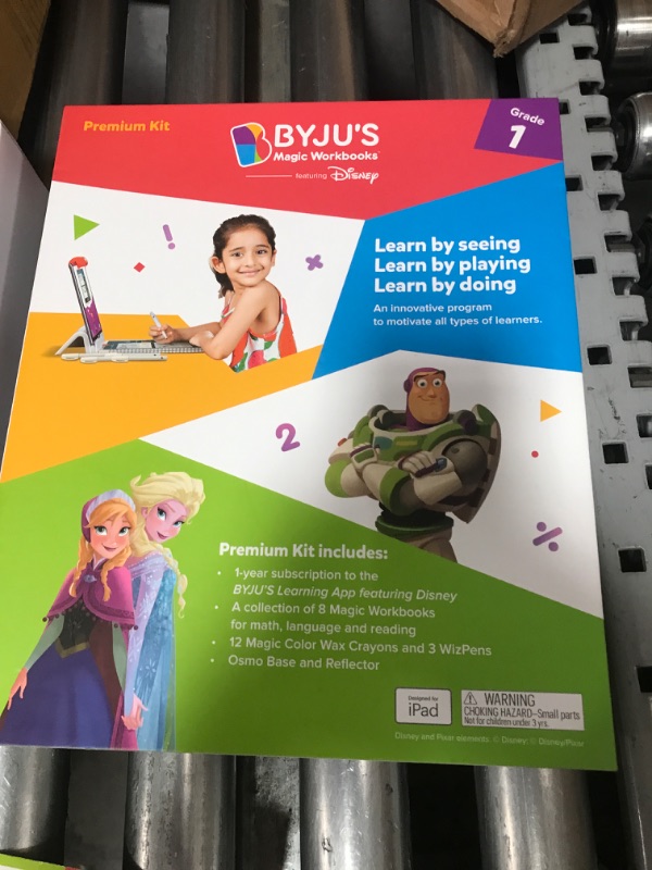 Photo 4 of **SEE NOTES**
BYJU'S Magic Workbooks: Disney, 1st Grade Premium Kit & Tangram Bundle-Ages 5-7Featuring Disney & Pixar Characters-Reading, Math, Writing, Solve Puzzles & Phonics-Powered by Osmo-Works with iPad