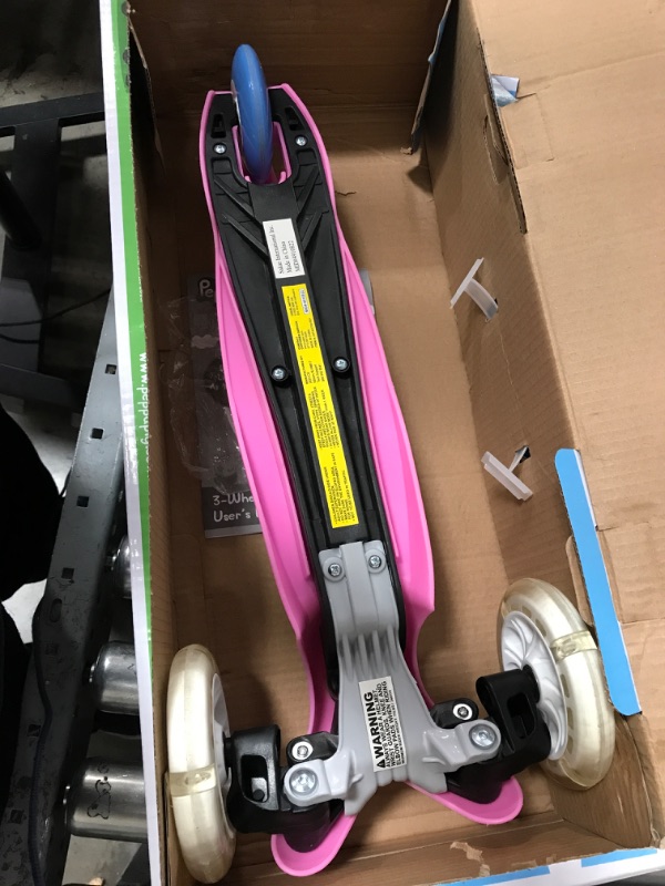 Photo 3 of Self Balancing Kick Scooter - Extra Wide Deck, 3 Wheel Platform, Foot Activated Brake, 75 Lbs Limit, Kids & Toddlers, Girls Or Boys, Ages 3 and Up Peppa Pig