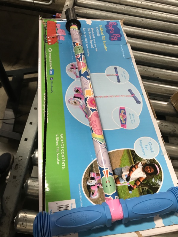 Photo 2 of Self Balancing Kick Scooter - Extra Wide Deck, 3 Wheel Platform, Foot Activated Brake, 75 Lbs Limit, Kids & Toddlers, Girls Or Boys, Ages 3 and Up Peppa Pig