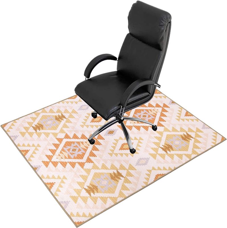 Photo 1 of Anidaroel Office Chair Mat for Hardwood and Tile Floor, 35"X47" Computer Chair Mat for Rolling Chair, Desk Chair Mats, Low-Pile Carpet, Anti-Slip Floor Protector Rug