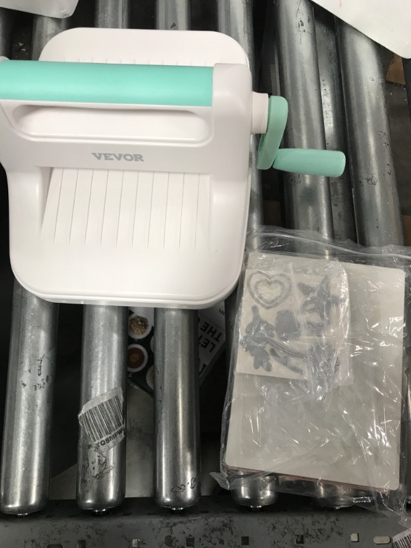 Photo 1 of VEVOR Manual Die Cutting & Embossing Machine, Portable Cut Machines, 6 inch Opening Scrapbooking Machine Full Kit Included, for Arts & Crafts, Scrapbooking, Card Making and Crafting, White