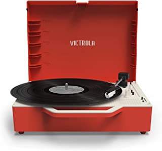 Photo 1 of Victrola Re-Spin Sustainable Suitcase Vinyl Record Player, Red