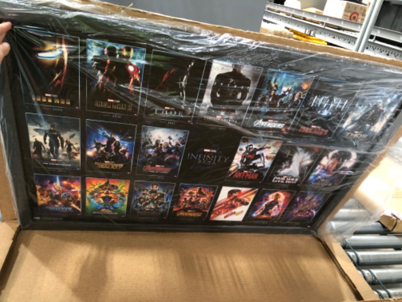 Photo 2 of Trends International Marvel Avengers: The Infinity Saga-One Sheet Grid Wall Poster, 22.375 in x 34 in, Black Framed Version 22.375 in x 34 in Black Framed Version