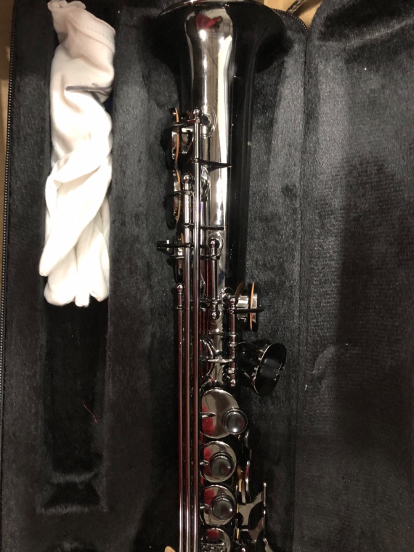 Photo 1 of Jody Blues JSS-802 Black Bb Soprano Sax Professional Level with Tuner Mouthpiece Reeds Case