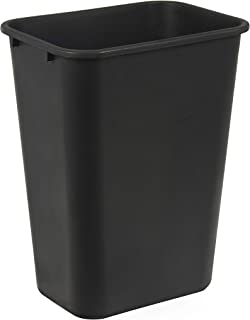 Photo 1 of AmazonCommercial 10 Gallon Commercial Office Wastebasket, Black, 1-Pack
