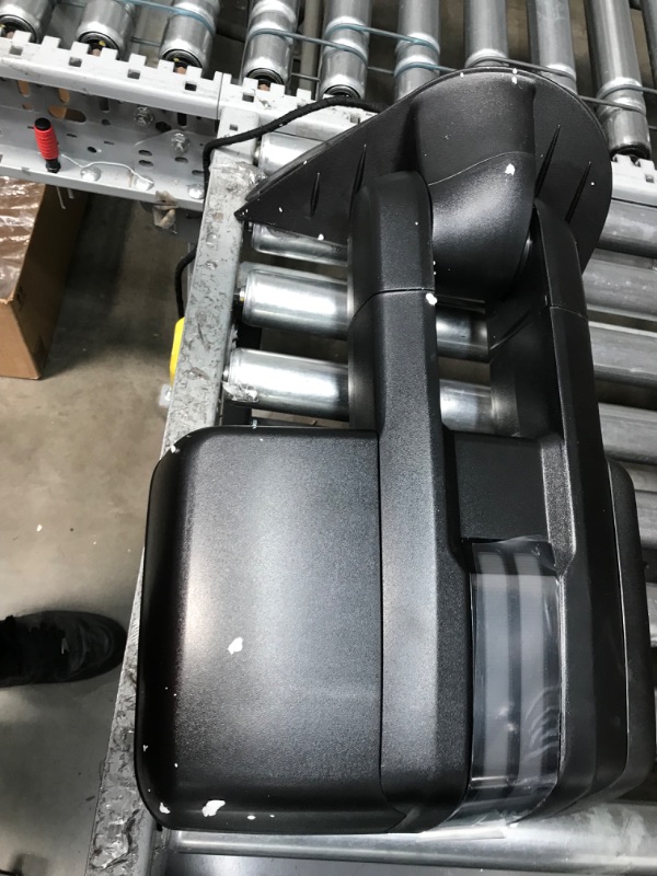 Photo 1 of Towing Mirrors Switchback Dynamic Turn Light for 2007-2013 Chevy Silverado Suburban Tahoe GMC Sierra Yukon with Running Lights Power Glass Backup Lamp Heated Set (Black-Dynamic Signal Light)