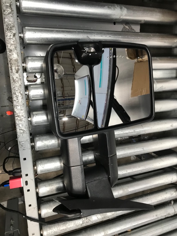 Photo 1 of Towing Mirrors Switchback Dynamic Turn Light for 2007-2013 Chevy Silverado Suburban Tahoe GMC Sierra Yukon with Running Lights Power Glass Backup Lamp Heated Set (Black-Dynamic Signal Light)