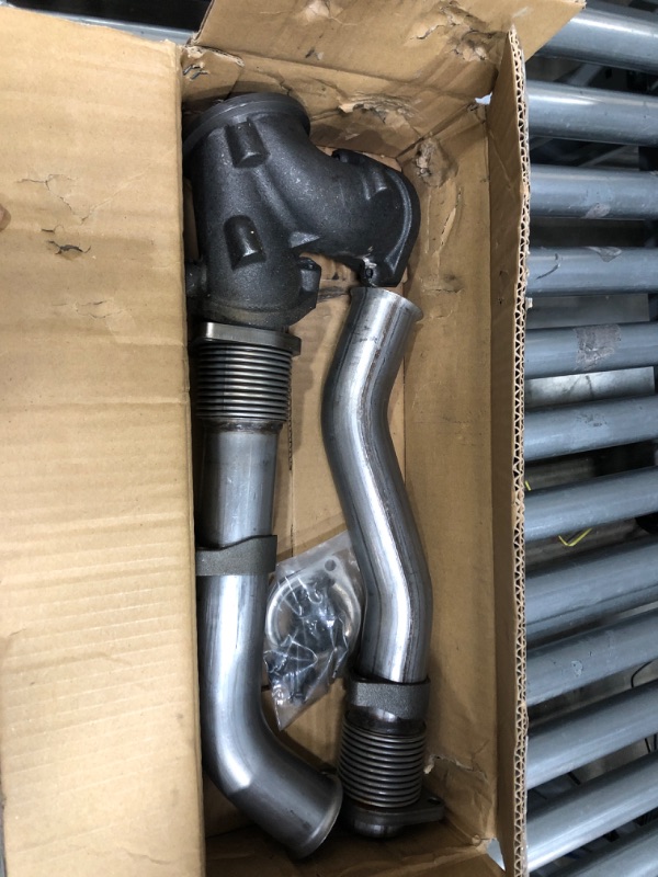 Photo 2 of JDMSPEED New Turbo Diesel With Hardware Bellowed Up Pipe Kit Replacement For Ford F250 F350 F450 F550 Super Duty 7.3L 1999-2003 Replace F4TZ6K854F F4TZ6K854C F81Z6K854EA 679-005