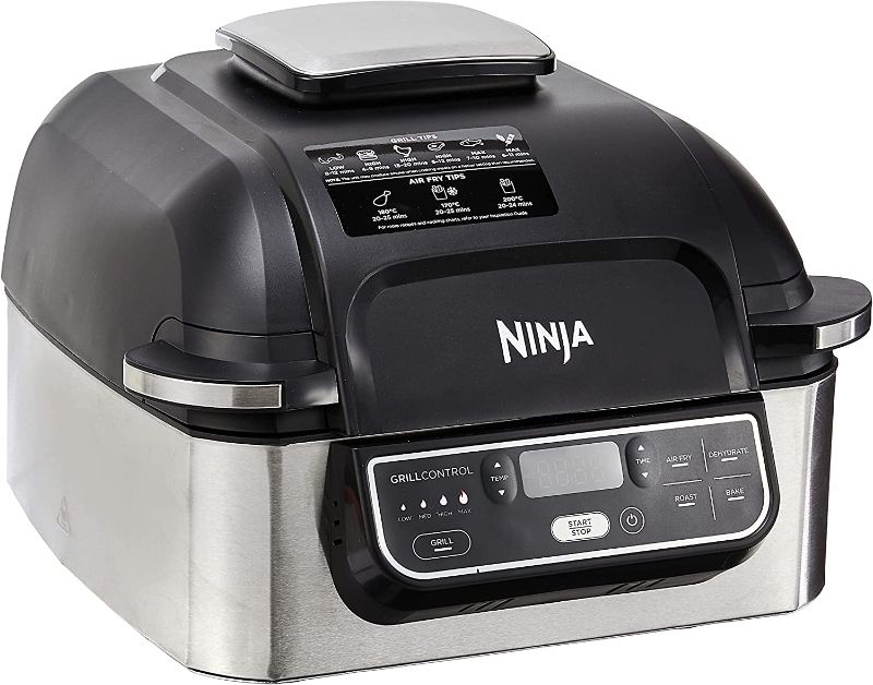 Photo 1 of ***NOT WORKING***SOLD FOR PARTS ONLY****
Ninja AG301 Foodi 5-in-1 Indoor Grill with Air Fry, Roast, Bake & Dehydrate, Black/Silver
