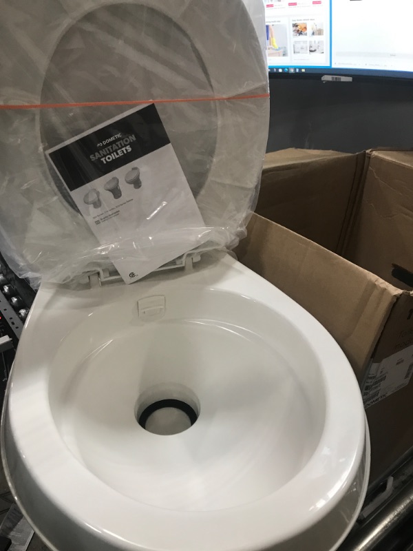 Photo 3 of Dometic 300 Series Standard Height Toilet, White Standard Height White