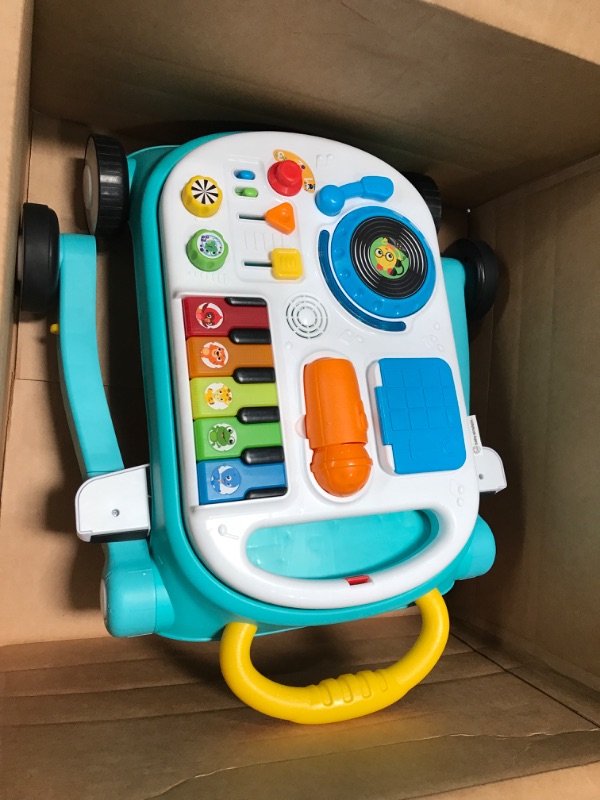 Photo 2 of ***Does not turn on.***
Baby Einstein Musical Mix ‘N Roll 4-in-1 Push Walker, Activity Center, Toddler Table and Floor -Toy for 6 Months+, Blue