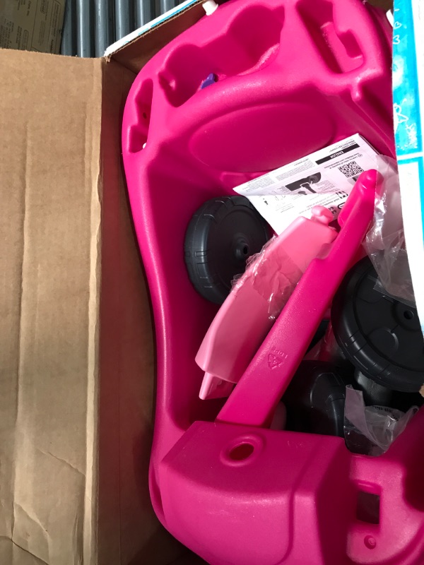 Photo 2 of ***Hardware is loose in box, unknown if anything is missing.*** 
Little Tikes Princess Cozy Coupe, Princess Coupe Colorful, 33.5 Inch