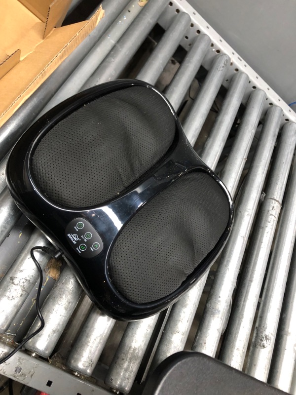 Photo 3 of Snailax Foot Massager Machine, Rolling Scrapping Vibration Foot Massager with Heat, Shiatsu Feet Massage for Circulation, Planter Fasciitis, Neuropathy Pain Relief, Gifts for Women,Men Home/Office Use Black - Rolling Scrapping Vibration Massager