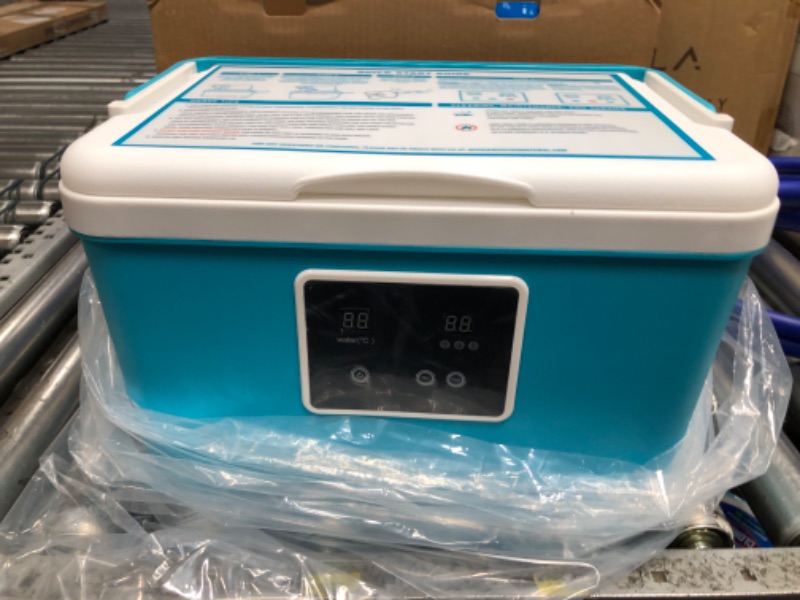Photo 1 of Cold Therapy Machine — Cryotherapy Freeze Kit System — for Post-Surgery Care, ACL, MCL, Swelling, Sprains, and Other Injuries — Wearable, Adjustable Knee Pad — Cooler Pump with Digital Timer