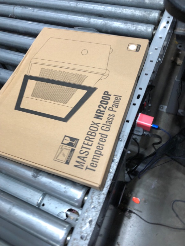 Photo 5 of Cooler Master MasterBox NR200P Mini ITX Computer Case - Tempered Glass Side Panel, Superior Cooling Options, Vertical GPU Display, Tool-Free 360 Degree Accessibility - Pink
